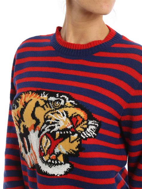 gucci tiger sweater striped|Gucci tiger for sale.